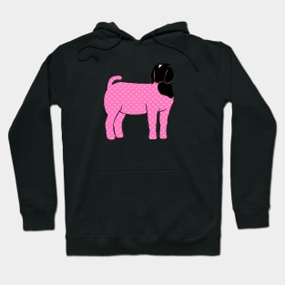 Pink Hearts Market Show Doe Silhouette - NOT FOR RESALE WITHOUT PERMISSION Hoodie